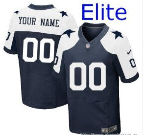 Custom Dallas Cowboys navy Elite jersey