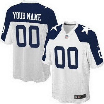 Custom Dallas Cowboys white Elite jersey