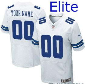 Custom Dallas Cowboys white Elite jersey