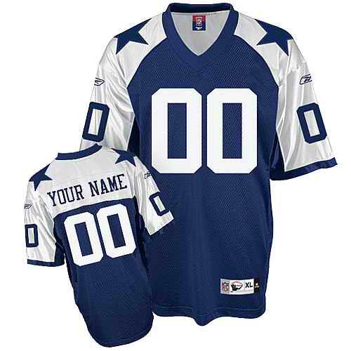 Custom Dallas Cowboys blue jersey