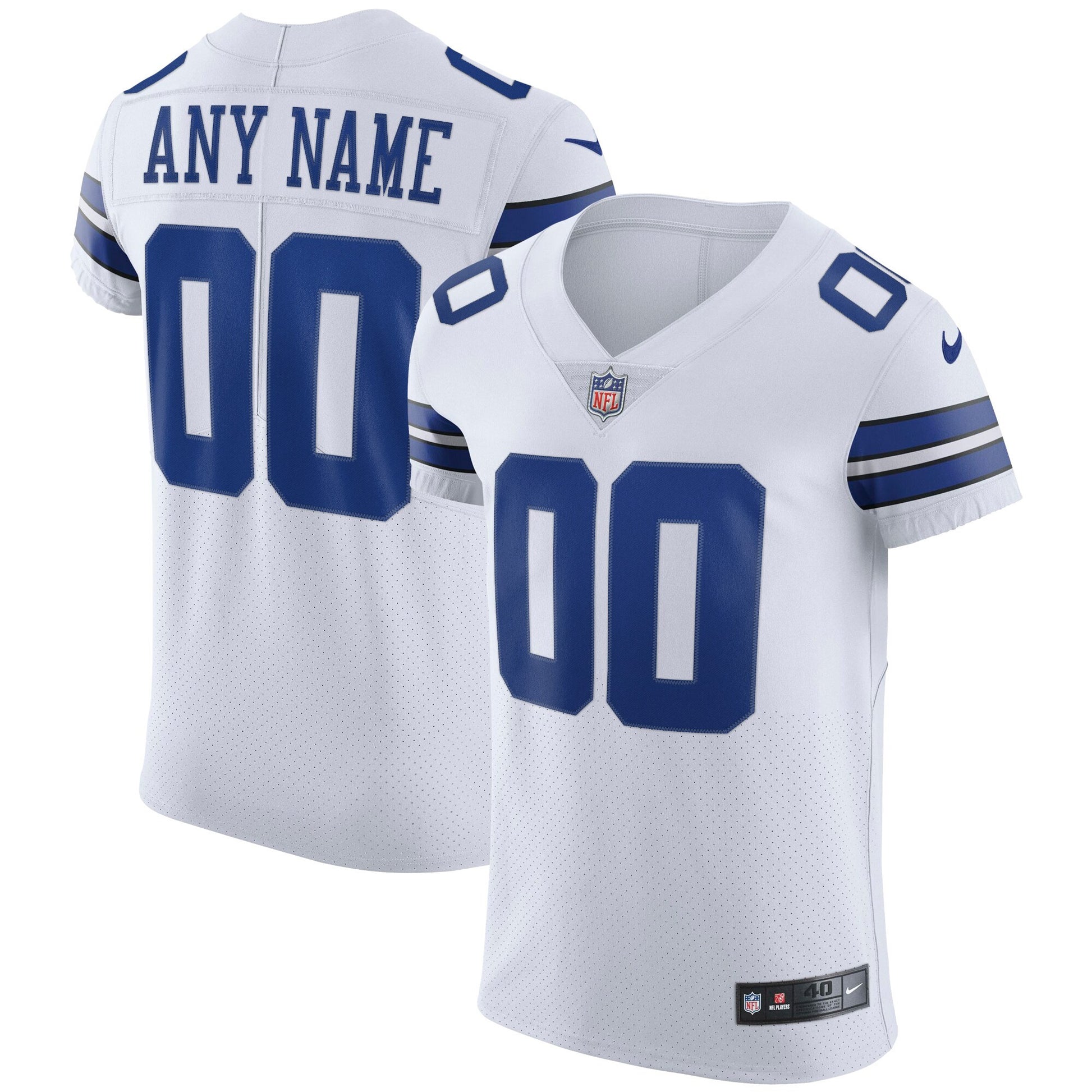 Dallas Cowboys white Vapor jersey
