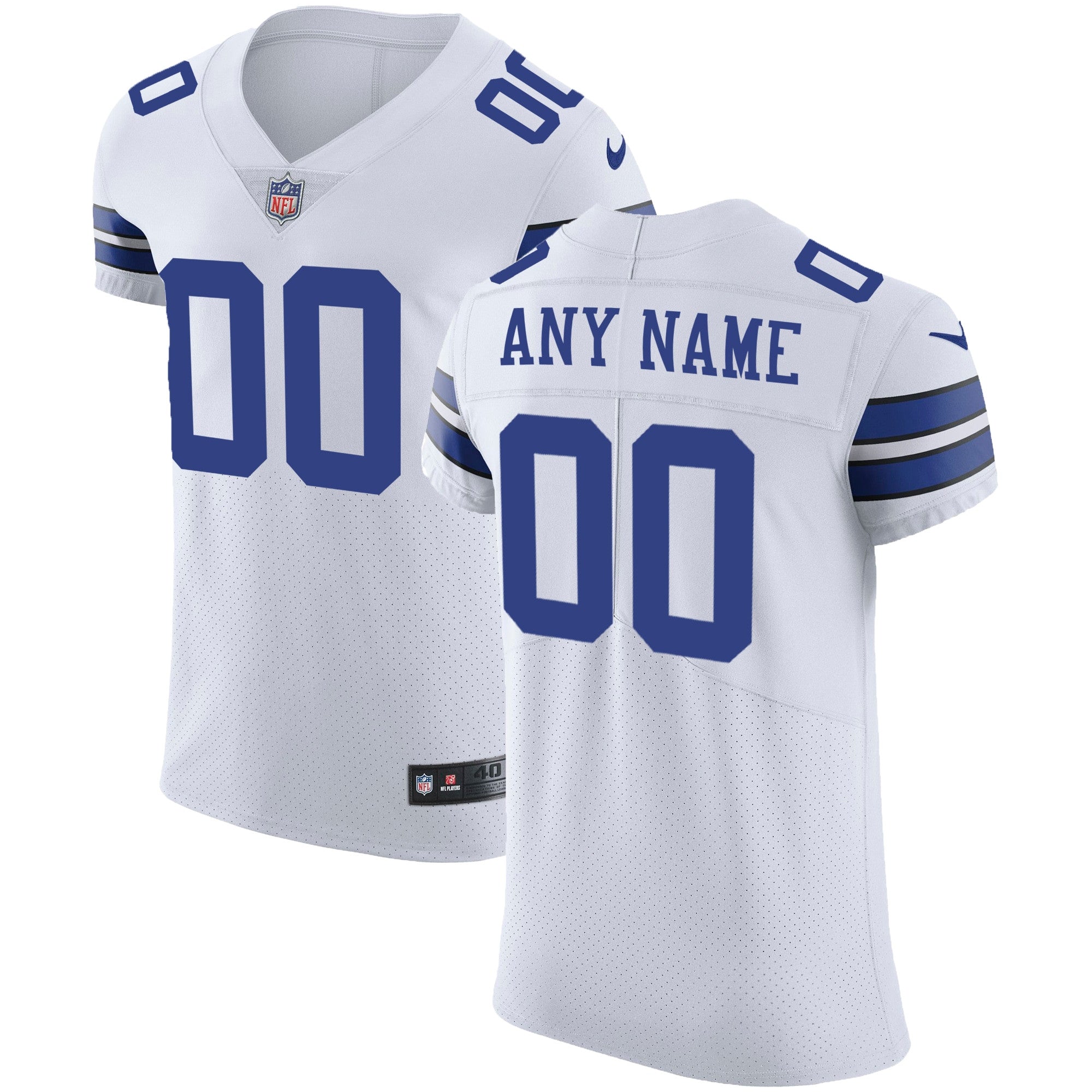 Dallas Cowboys white Vapor jersey