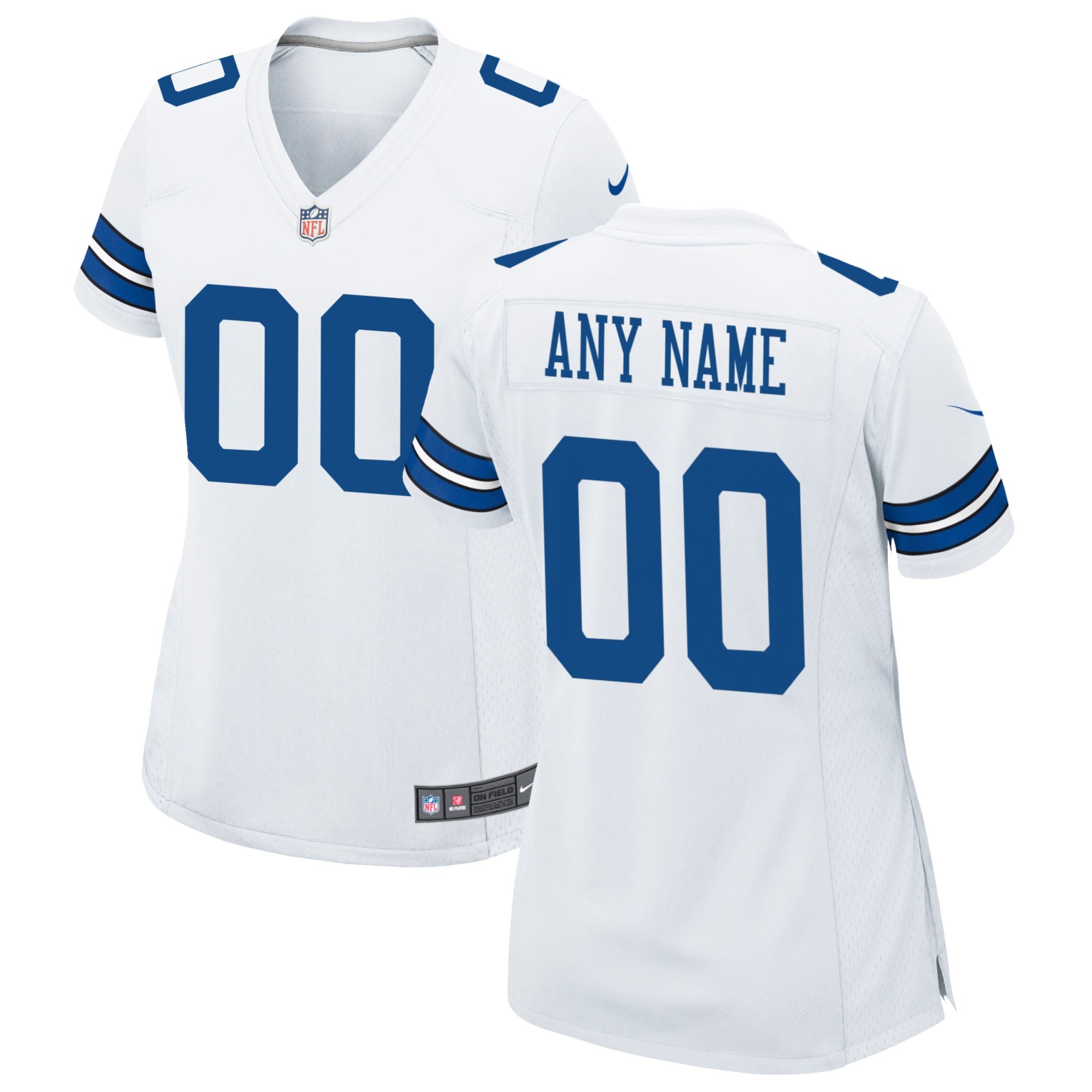 Custom Dallas Cowboys white jersey