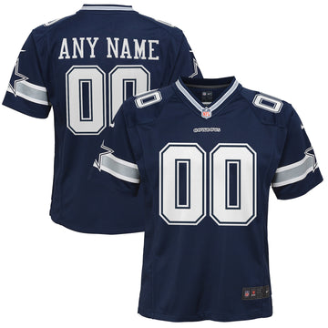 Custom Dallas Cowboys navy jersey