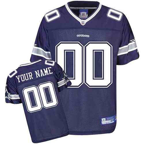 Custom Dallas Cowboys blue jersey