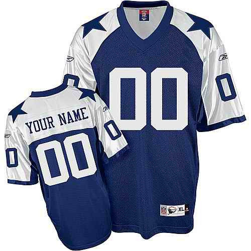 Custom Dallas Cowboys blue jersey