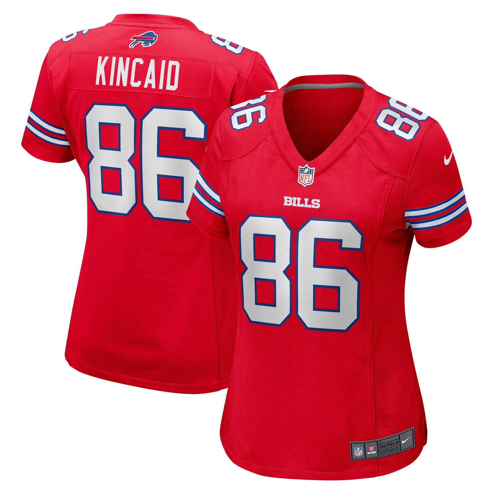 Dalton Kincaid Buffalo Bills red Alternate jersey