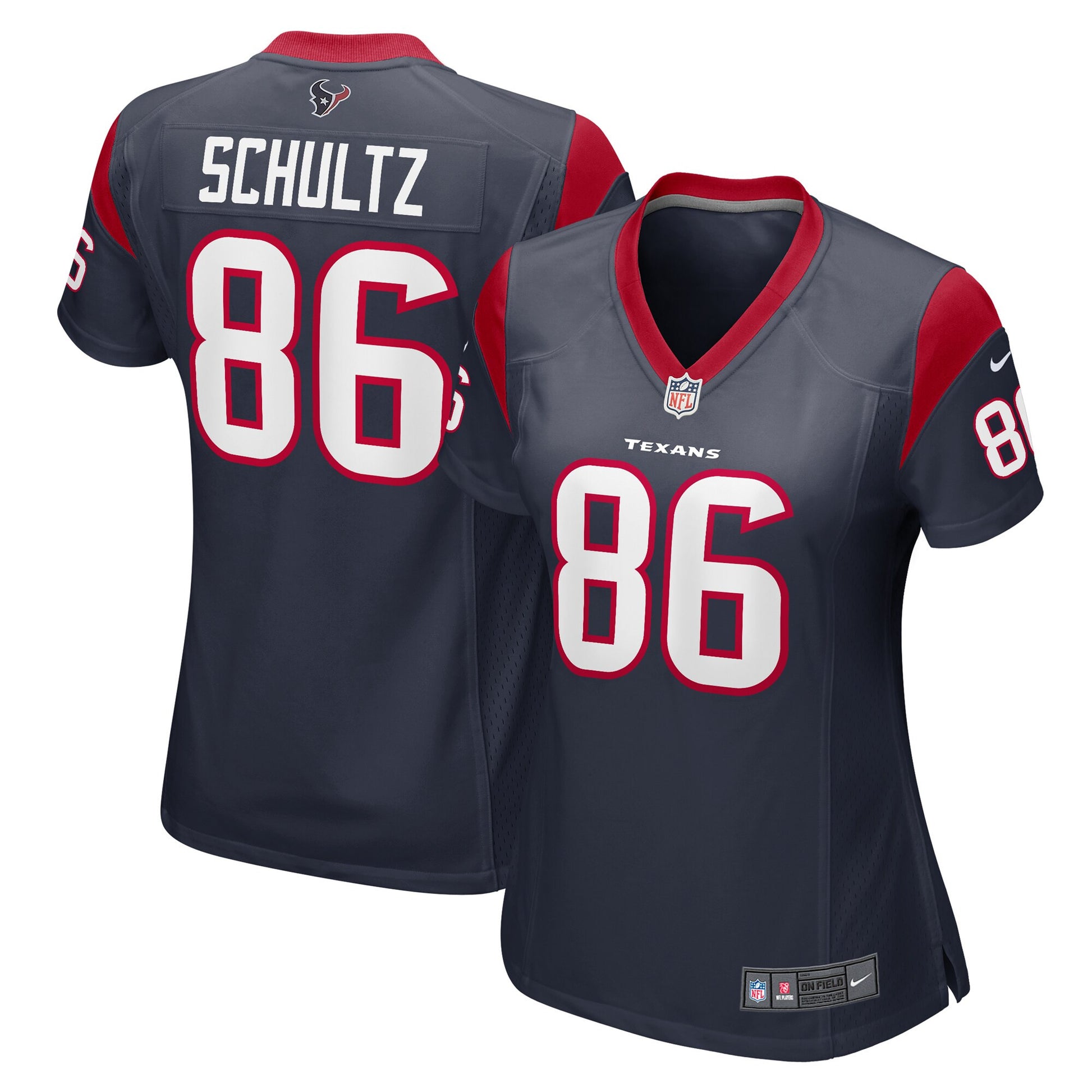 Dalton Schultz Houston Texans navy jersey