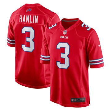 Damar Hamlin Buffalo Bills red Alternate jersey