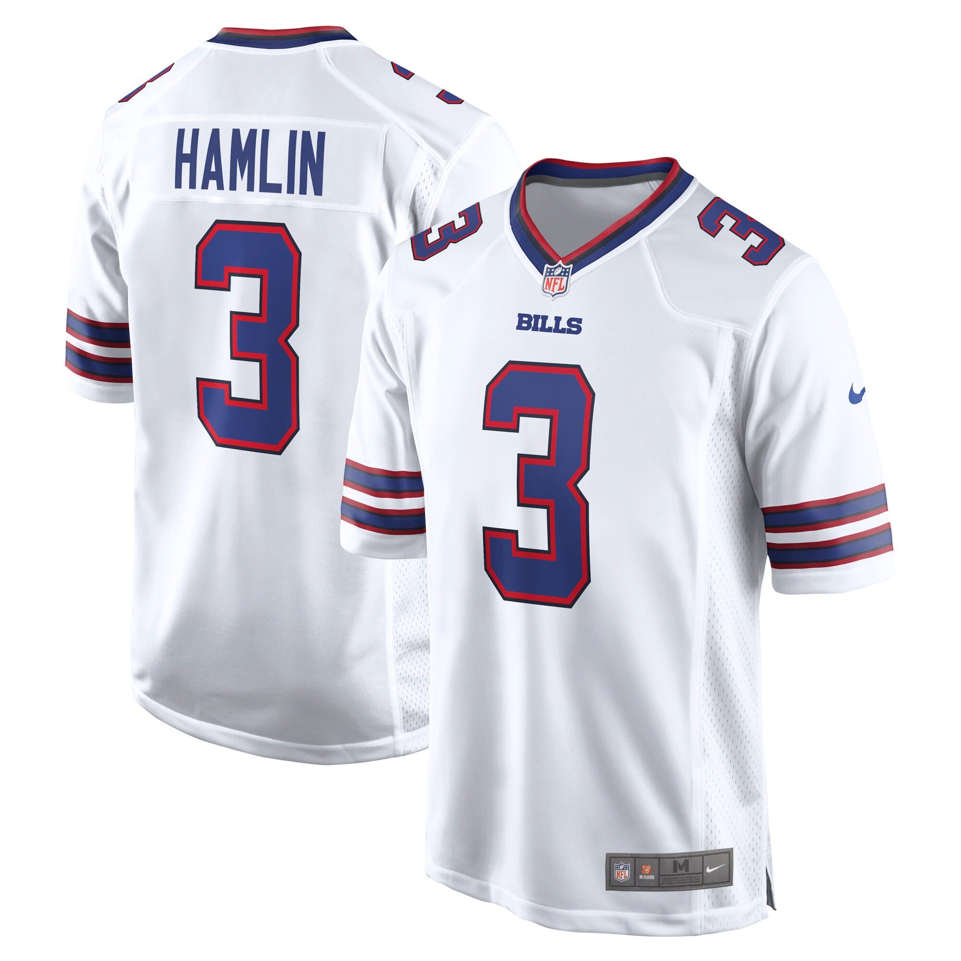 Damar Hamlin Buffalo Bills white jersey