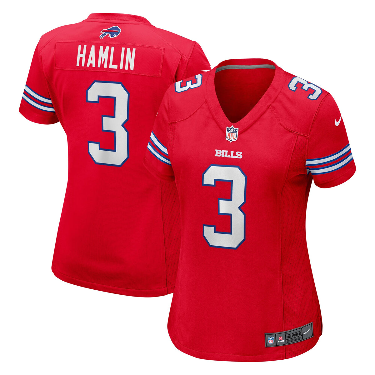 Damar Hamlin Buffalo Bills red jersey