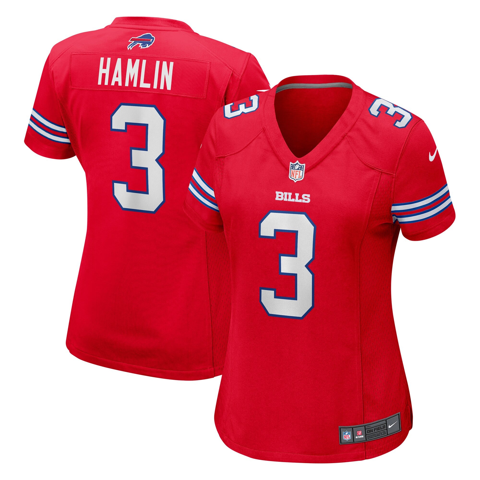 Damar Hamlin Buffalo Bills red jersey