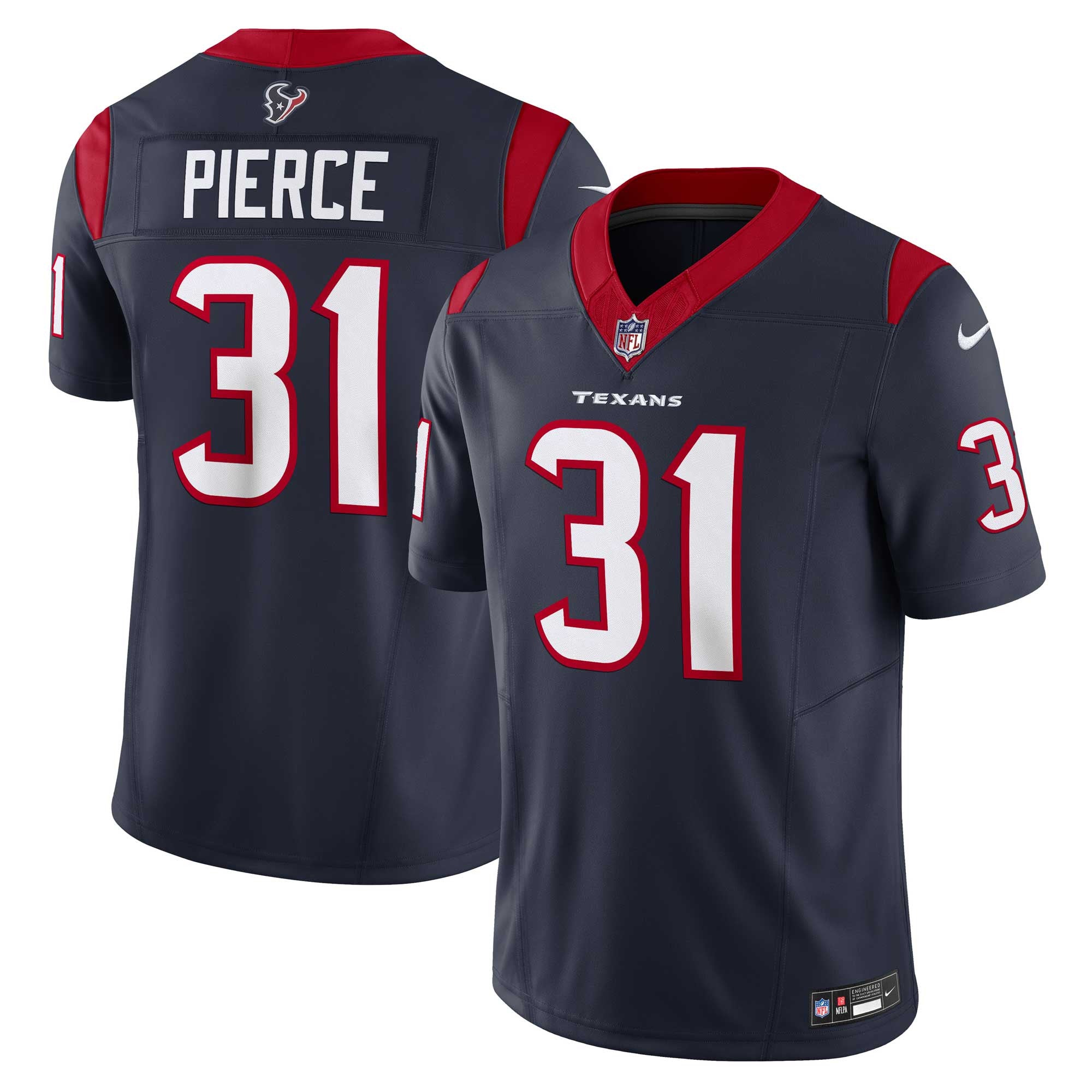 Dameon Pierce Houston Texans navy Vapor jersey