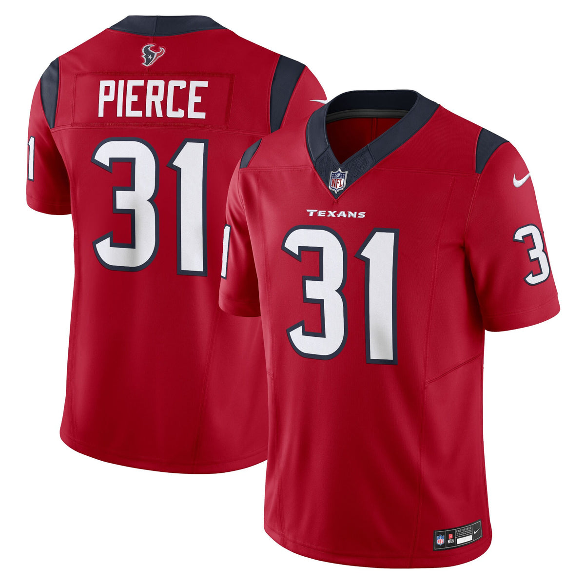 Dameon Pierce Houston Texans red Vapor jersey