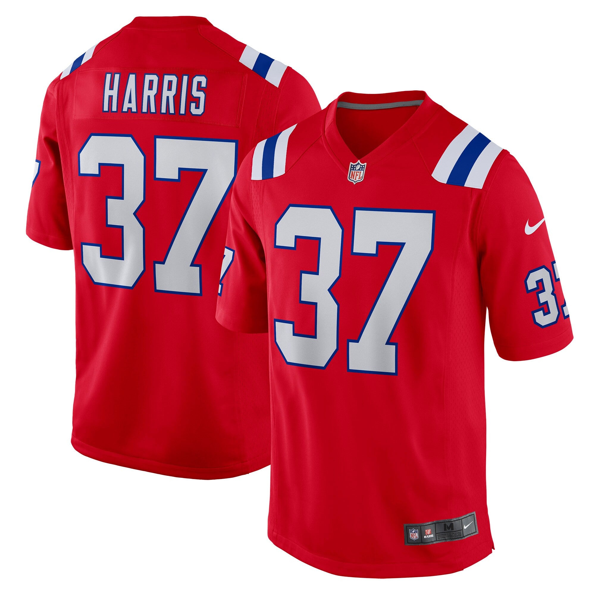 Damien Harris New England Patriots red jersey