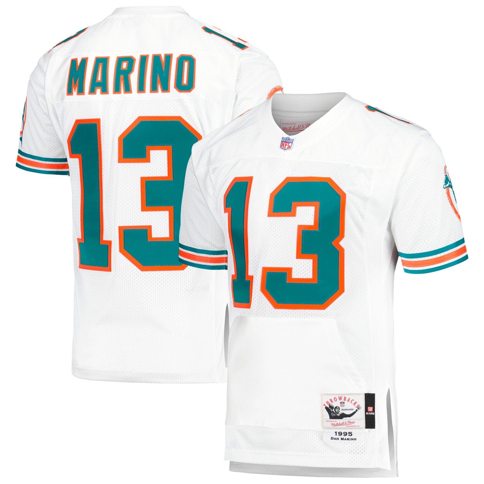 Dan Marino Miami Dolphins white Throwback jersey