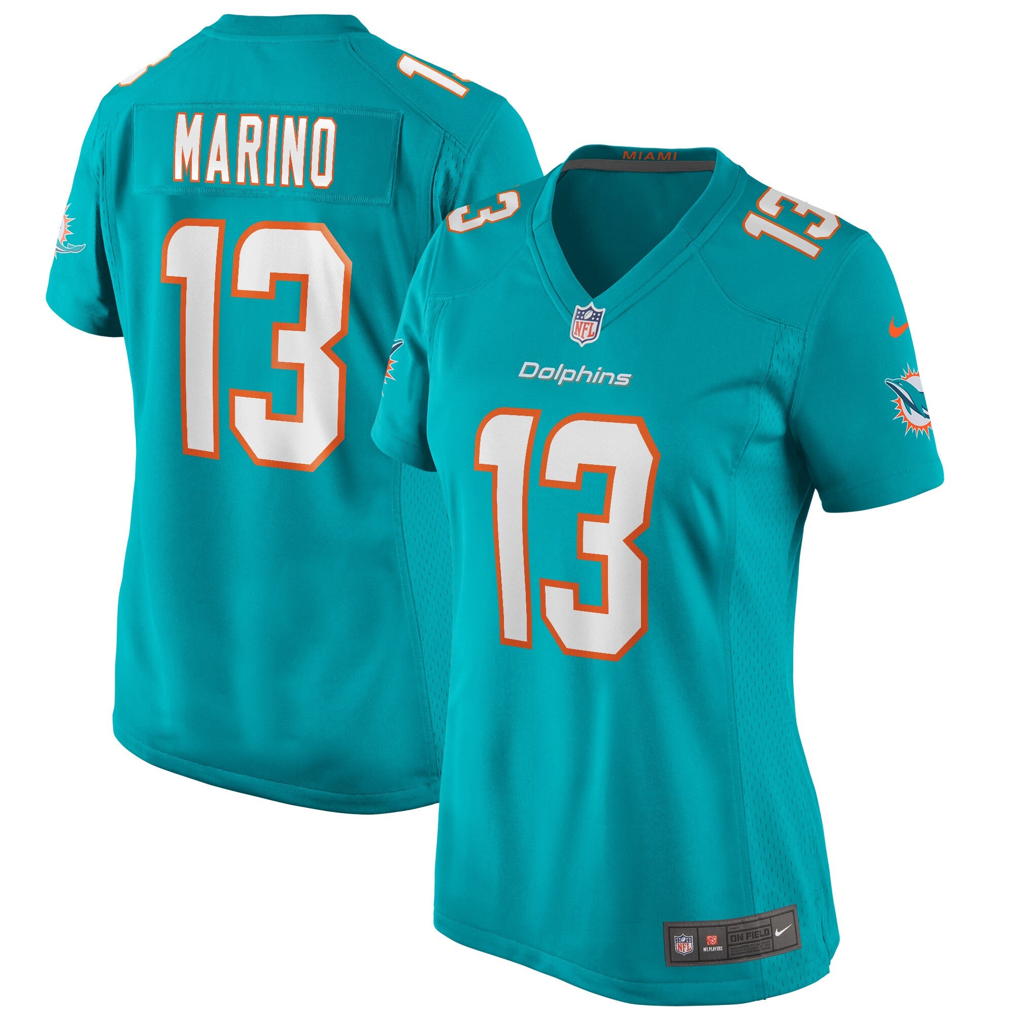 Dan Marino Miami Dolphins aqua Game jersey