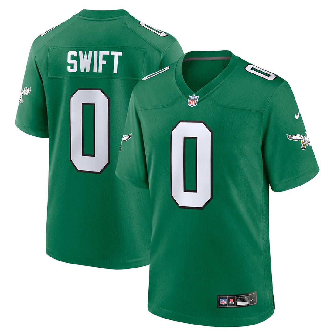 D'andre Swift Philadelphia Eagles green jersey