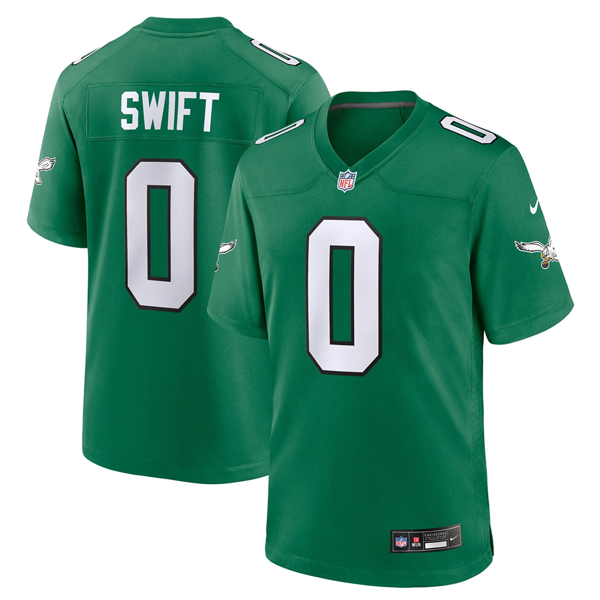 D'andre Swift Philadelphia Eagles green jersey