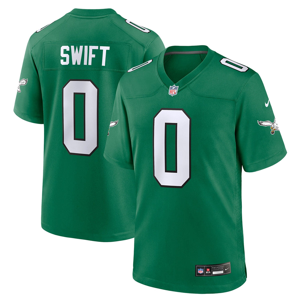 D'andre Swift Philadelphia Eagles green jersey