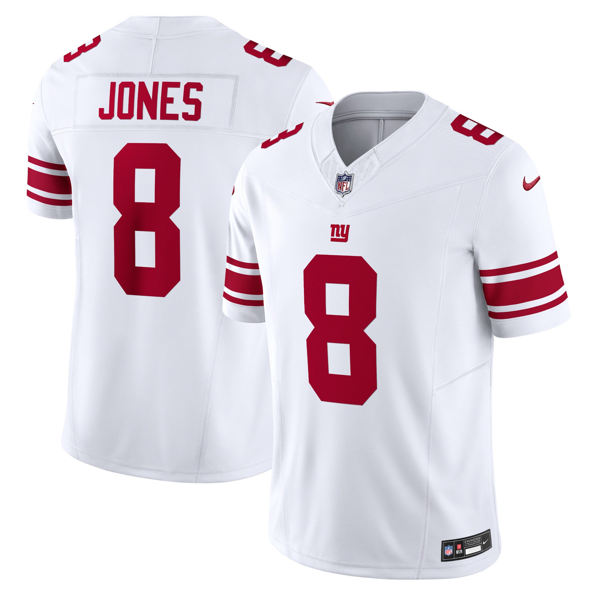 Daniel Jones New York Giants white Vapor jersey