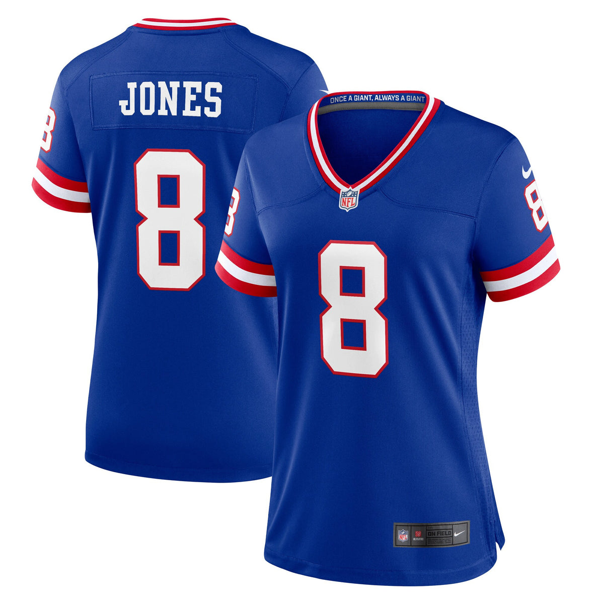 Daniel Jones New York Giants royal jersey
