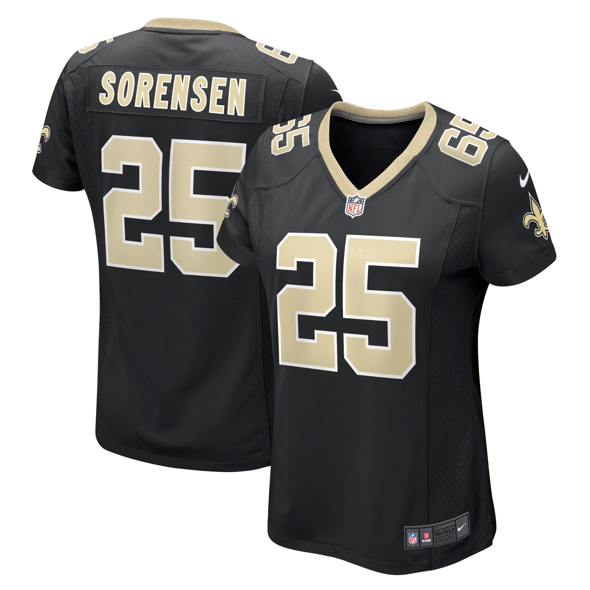 Daniel Sorensen New Orleans Saints black Game jersey