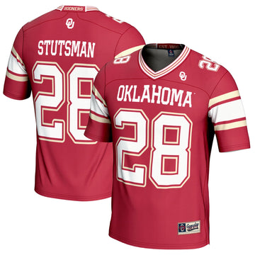 Danny Stutsman Oklahoma Sooners crimson jersey