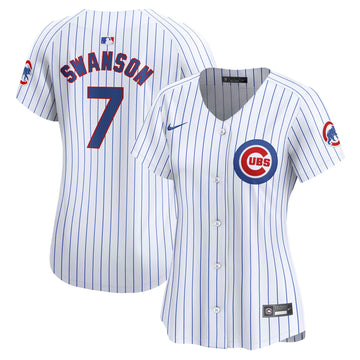 Dansby Swanson Chicago Cubs white Limited jersey