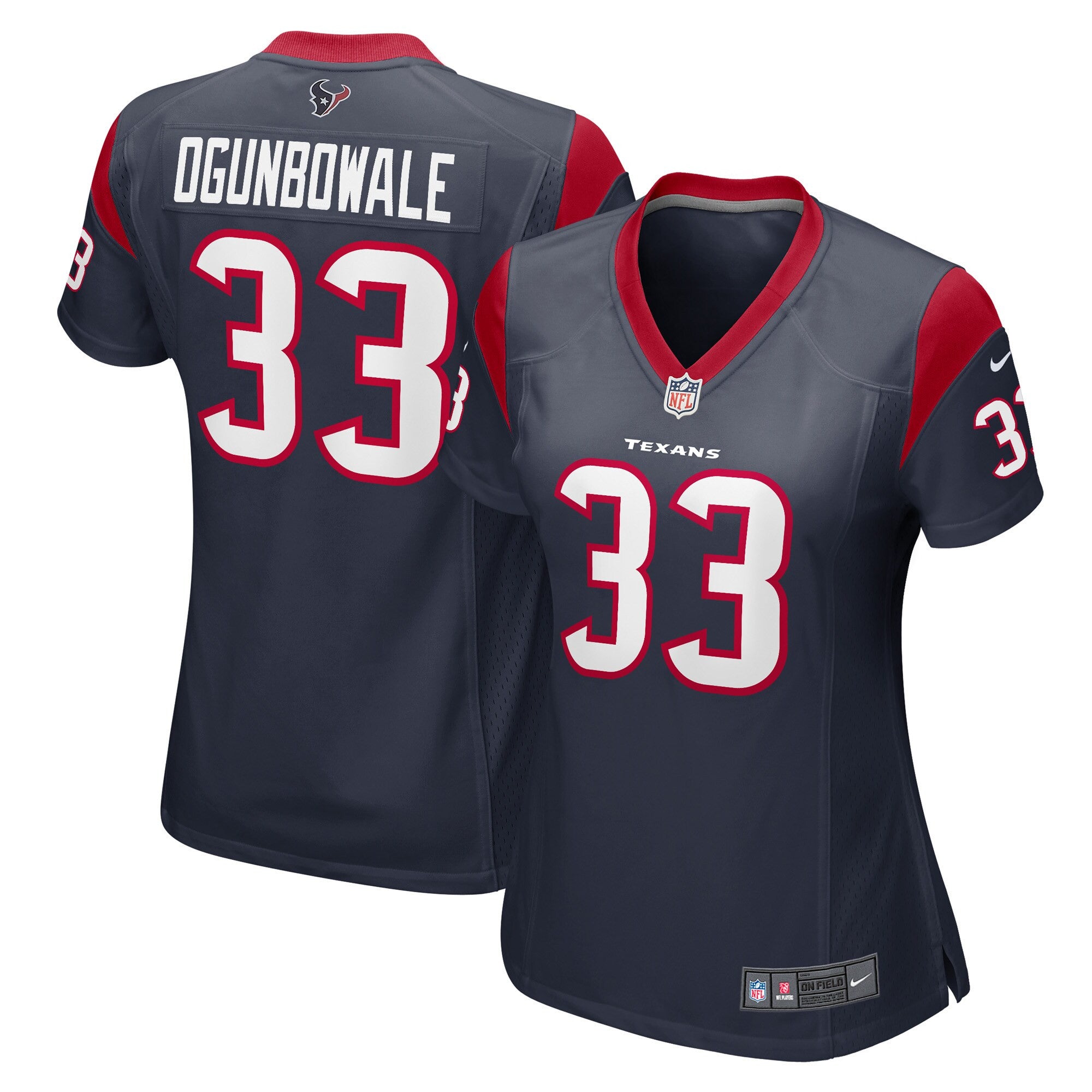 Dare Ogunbowale Houston Texans navy Game jersey