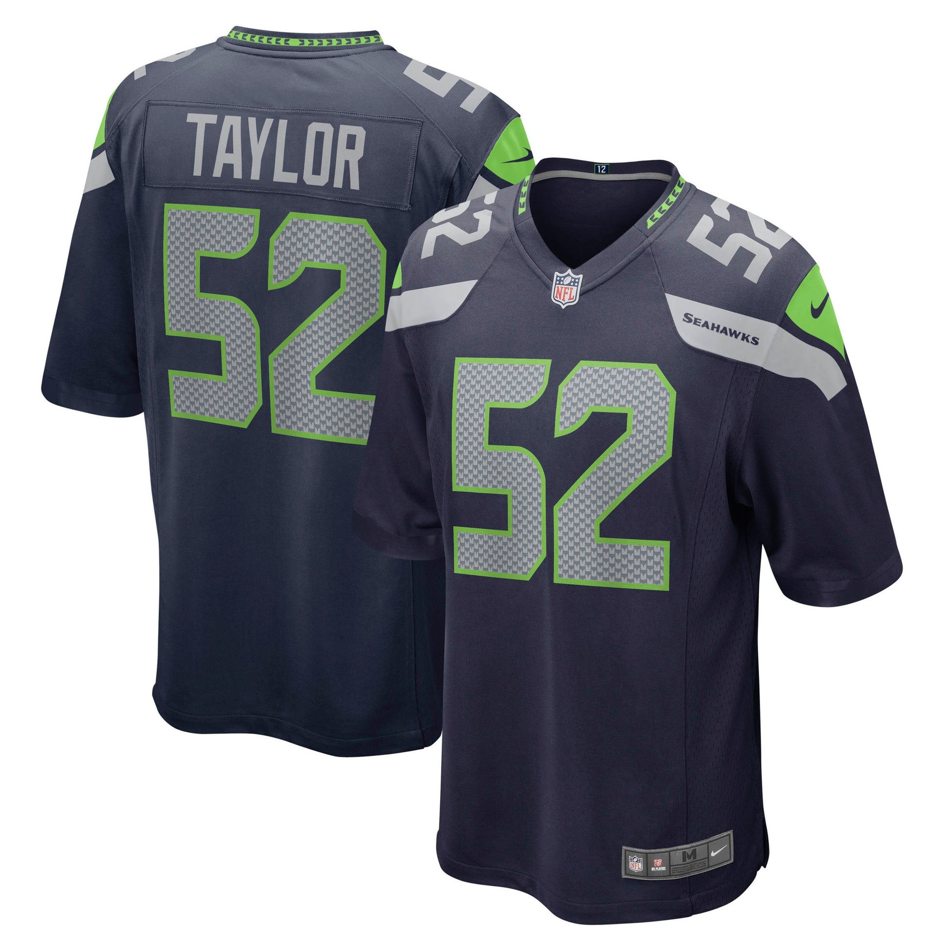 Darrell Taylor College Seattle Seahawks navy jersey