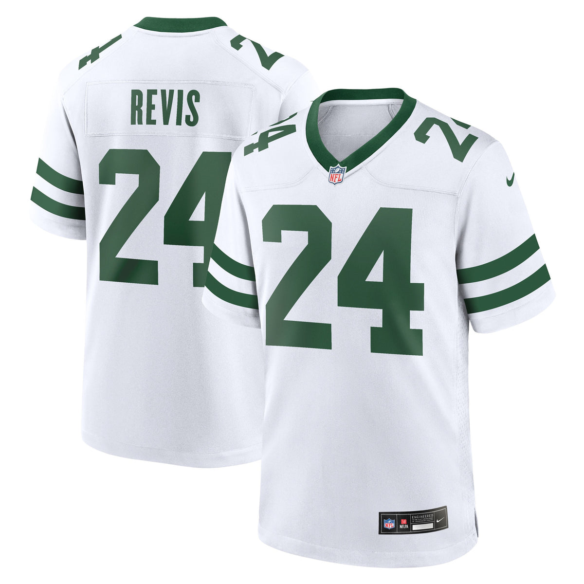 Darrelle Revis New York Jets white jersey