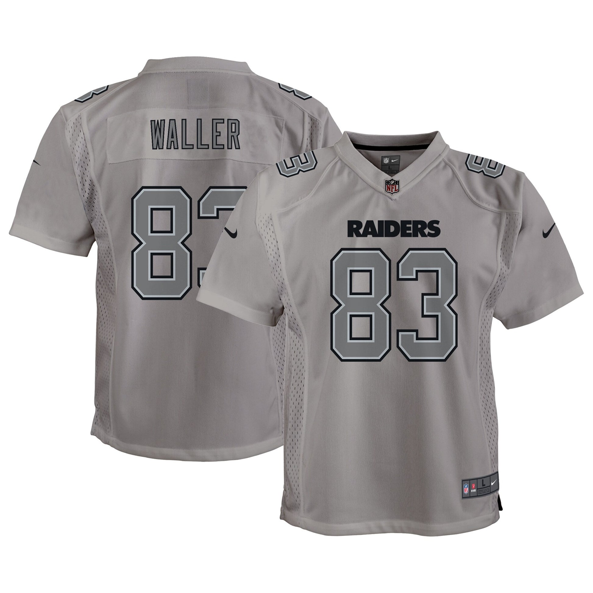 Darren Waller Atmosphere Las Vegas Raiders gray jersey