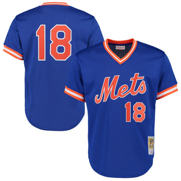 Darryl Strawberry New York Mets royal Cooperstown jersey