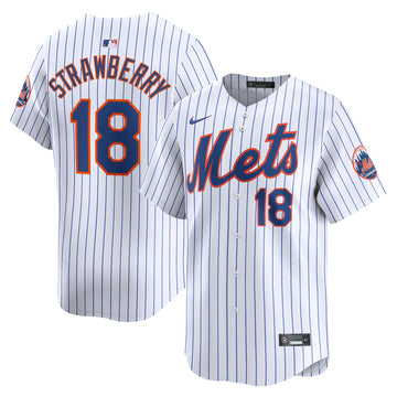 Darryl Strawberry New York Mets white Limited jersey
