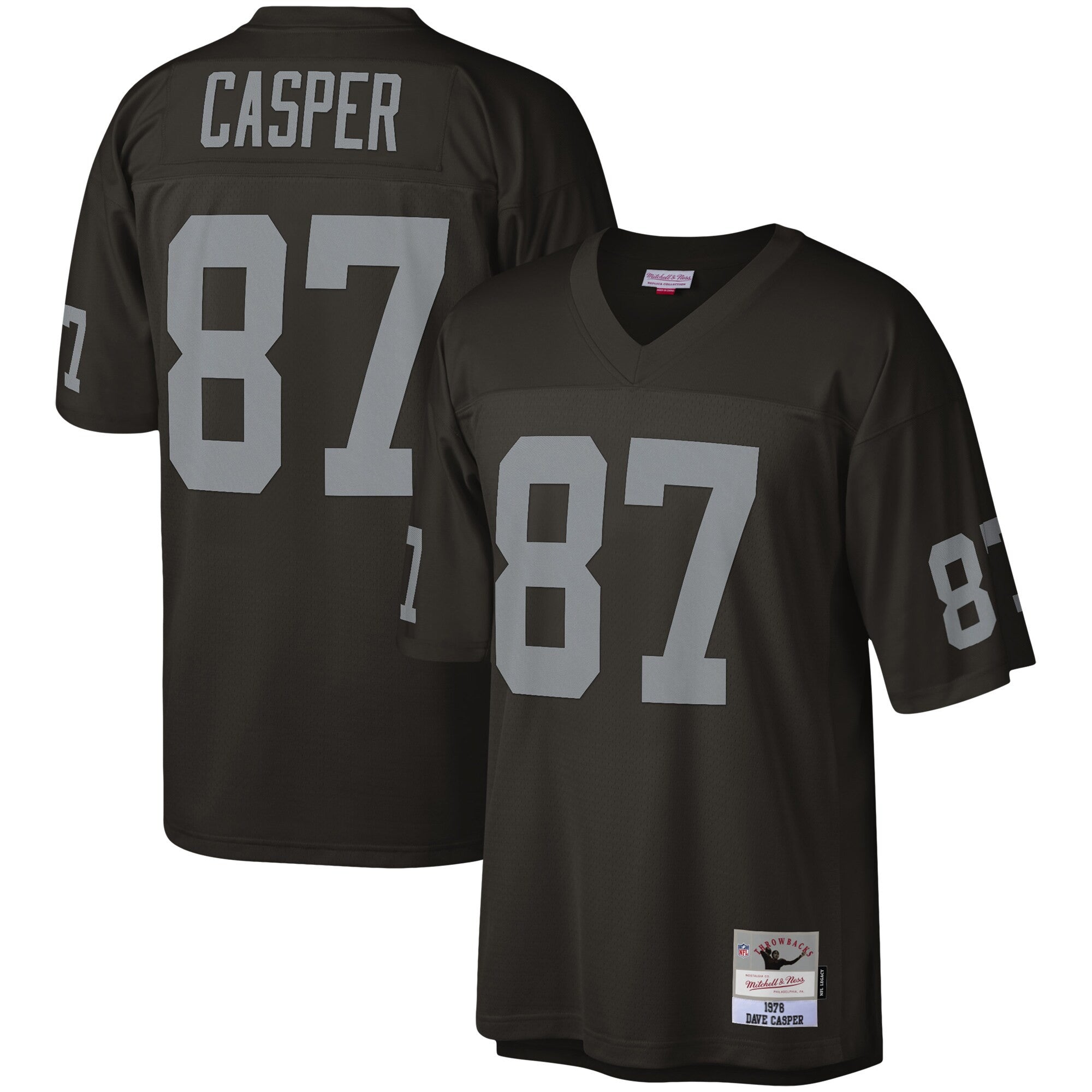 Dave Casper Las Vegas Raiders black jersey