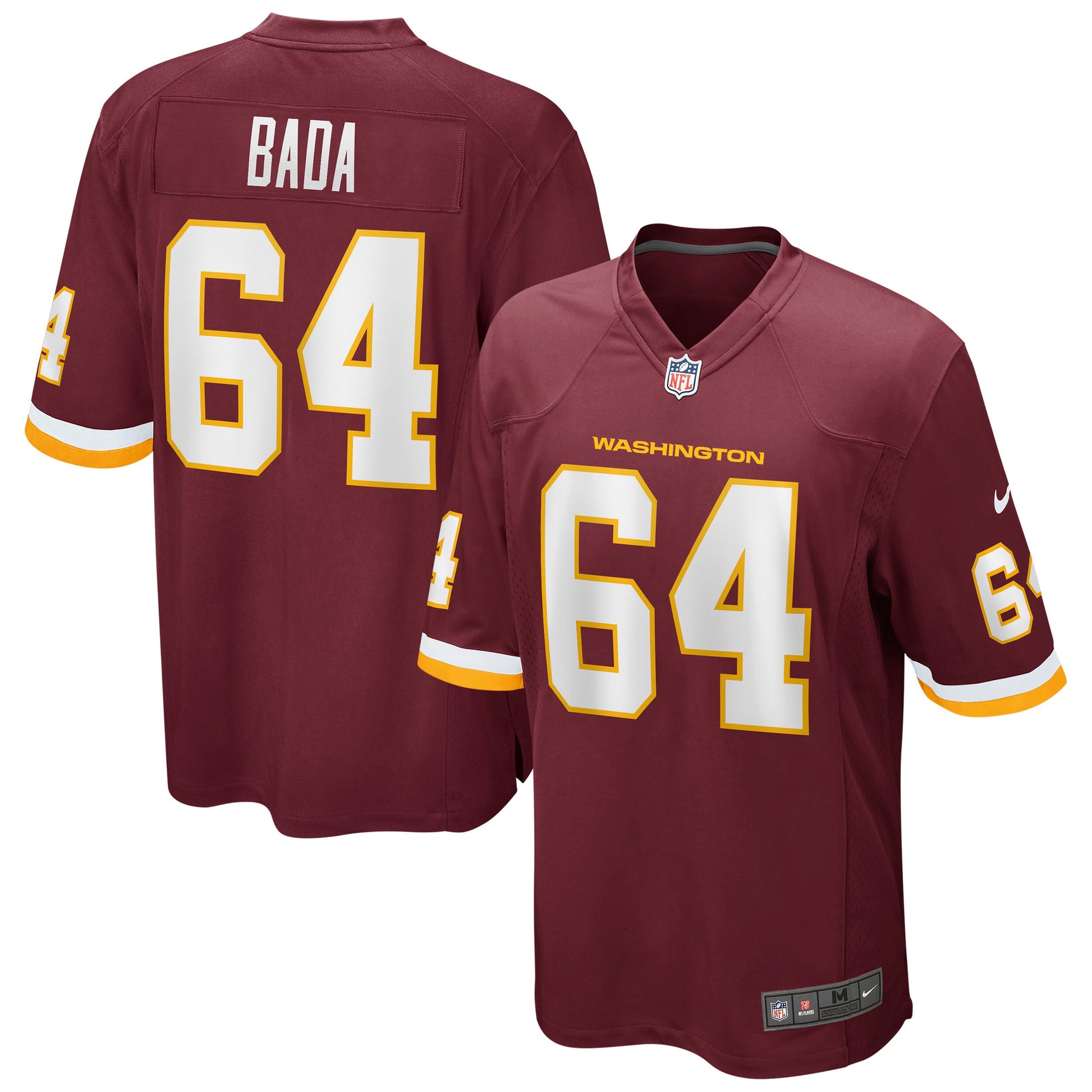 David Bada Washington Washington Commanders burgundy Game jersey