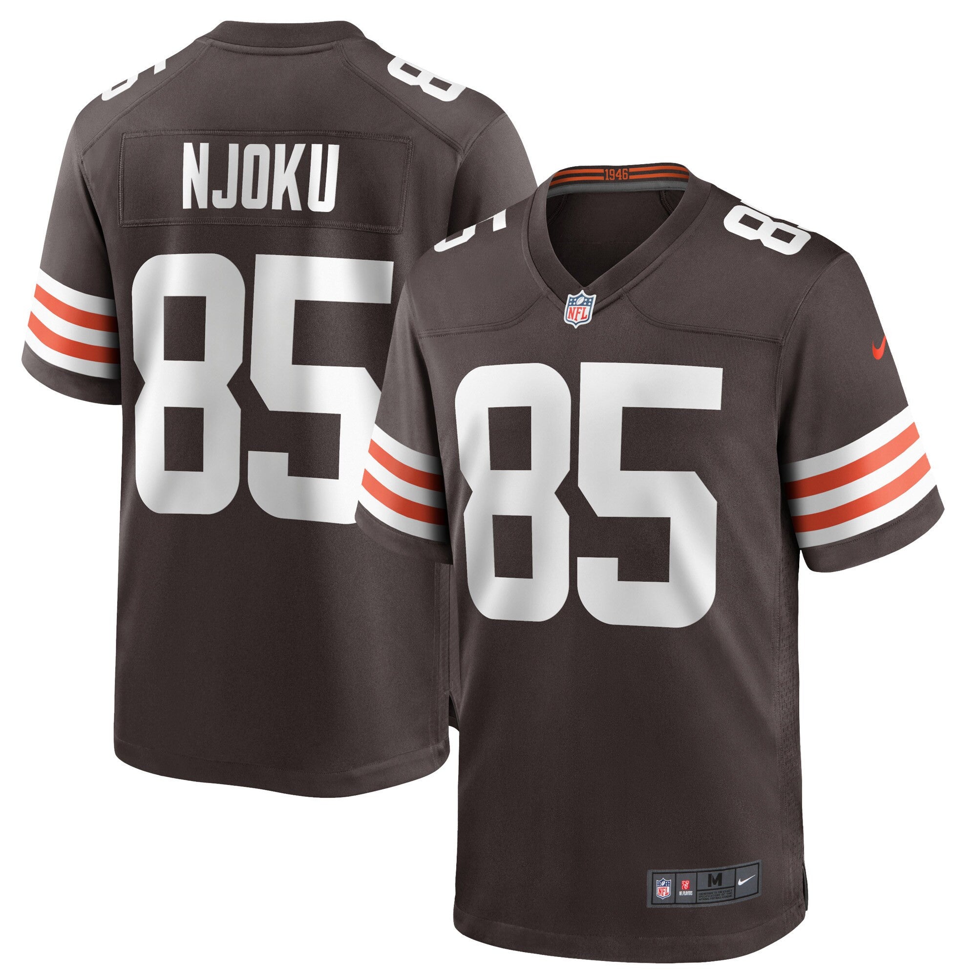 David Njoku Cleveland Browns brown Game jersey