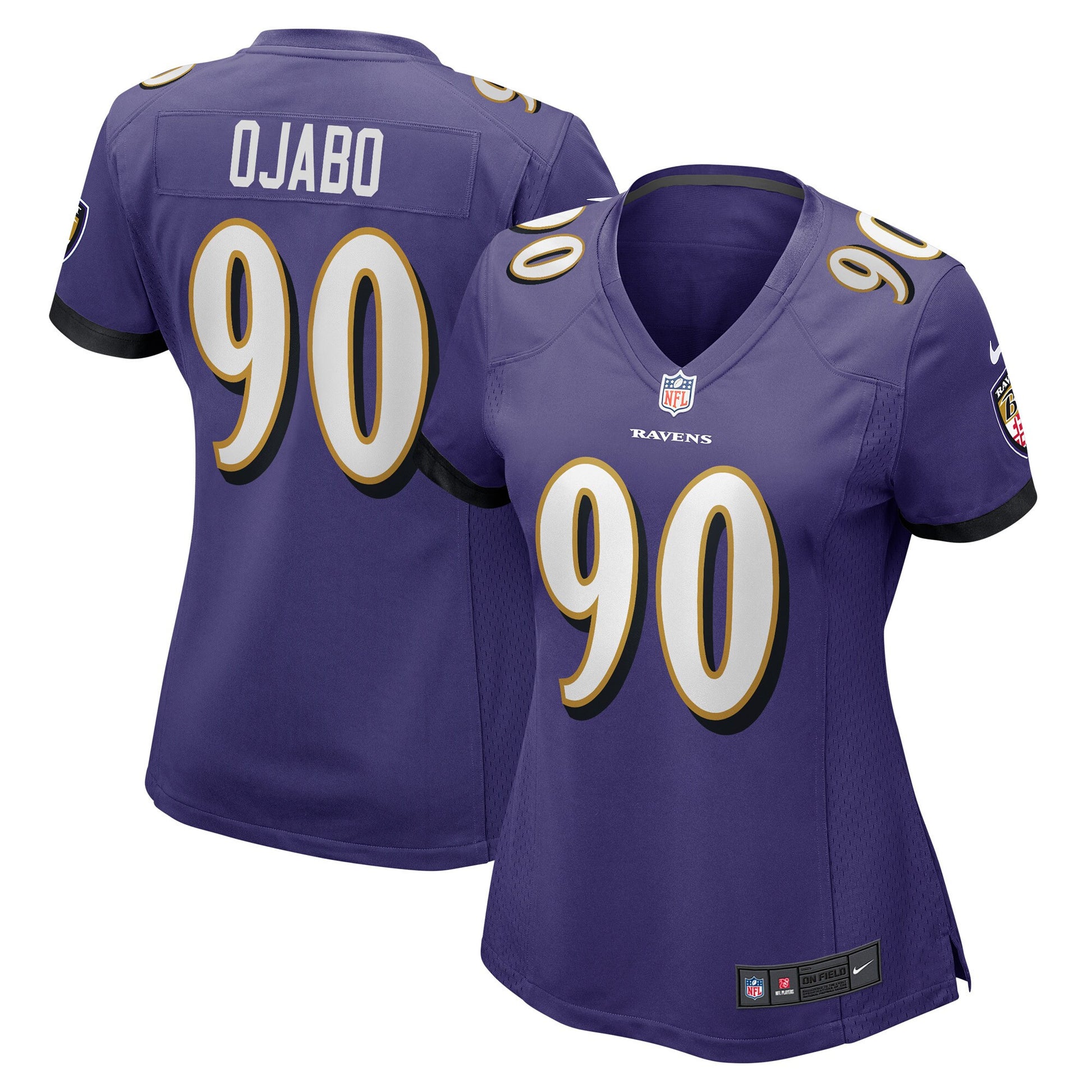 David Ojabo Baltimore Ravens purple Game jersey