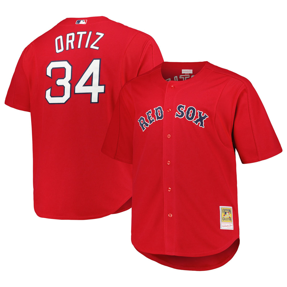David Ortiz Boston Red Sox red Cooperstown jersey