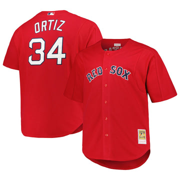 David Ortiz Boston Red Sox red Cooperstown jersey