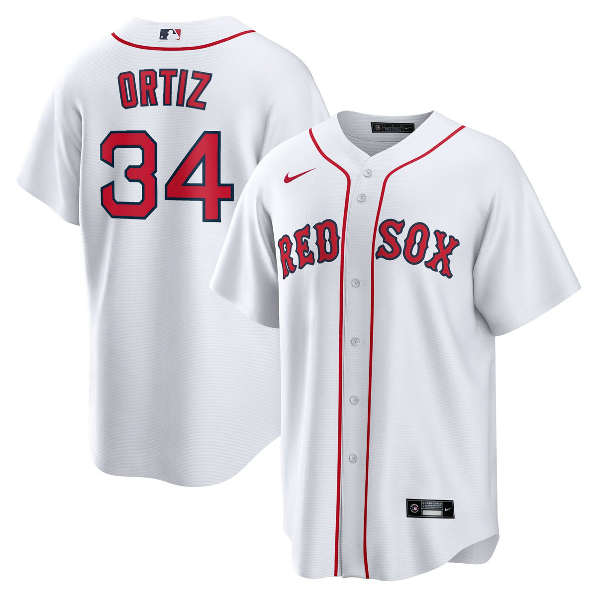 David Ortiz Boston Red Sox white Home jersey