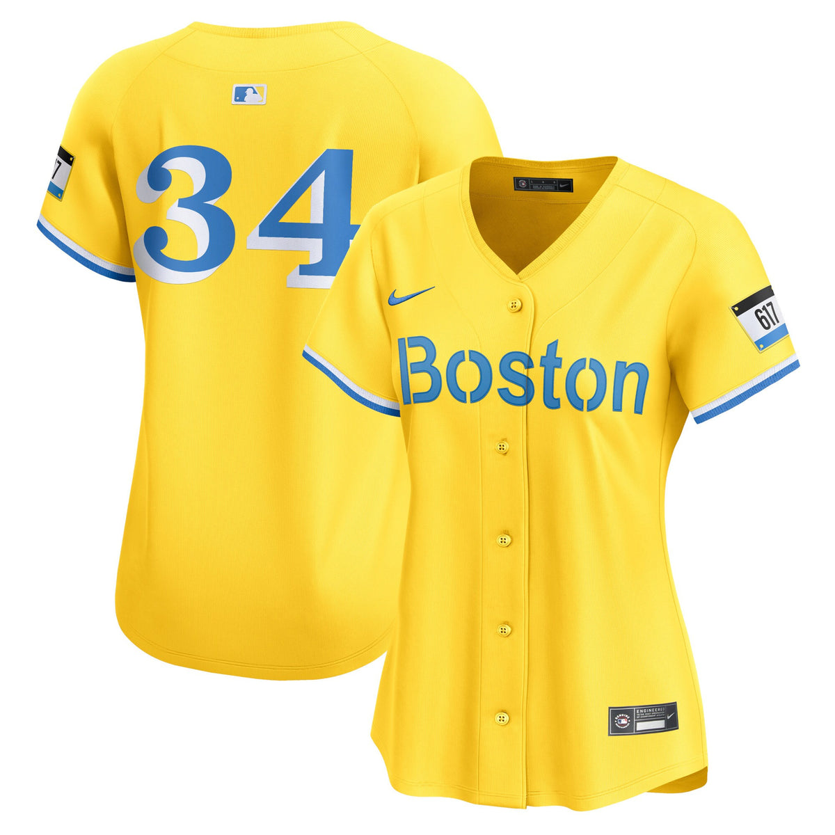 David Ortiz Boston Red Sox gold City Connect jersey
