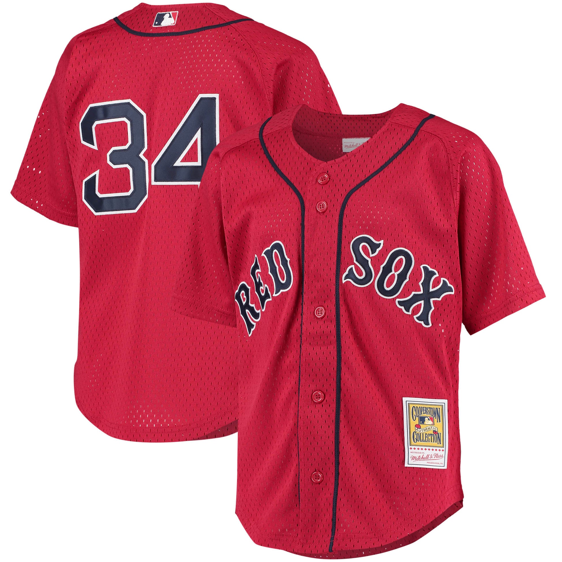 David Ortiz Boston Red Sox red Cooperstown jersey