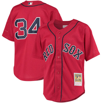 David Ortiz Boston Red Sox red Cooperstown jersey
