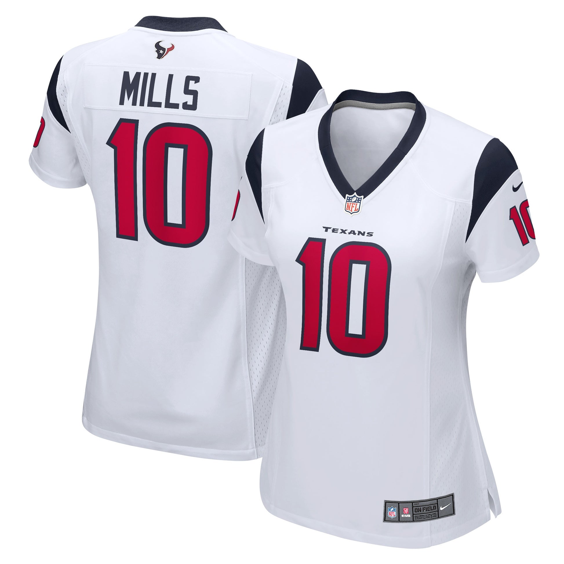Davis Mills Houston Texans white Game jersey