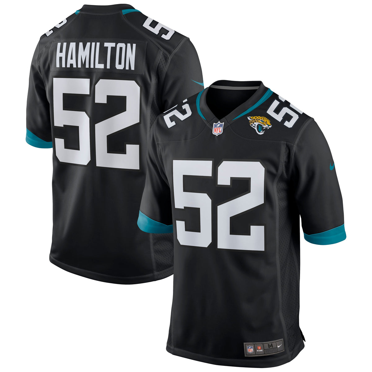 Davon Hamilton Jacksonville Jaguars black jersey