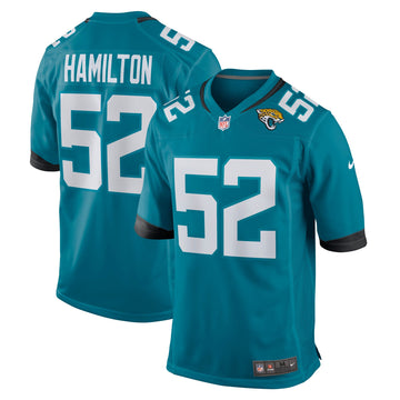 Davon Hamilton Jacksonville Jaguars teal jersey