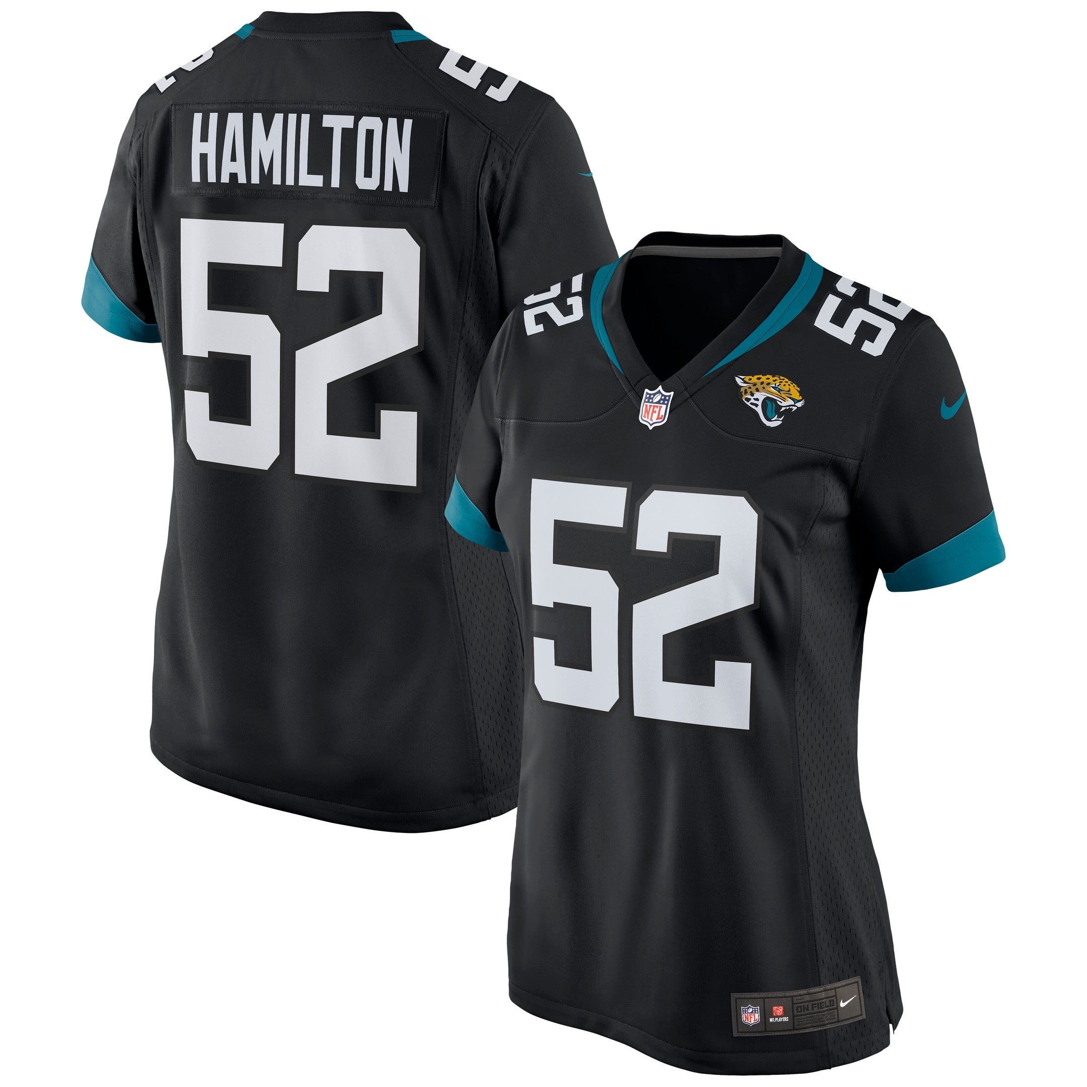 Davon Hamilton Jacksonville Jaguars black jersey