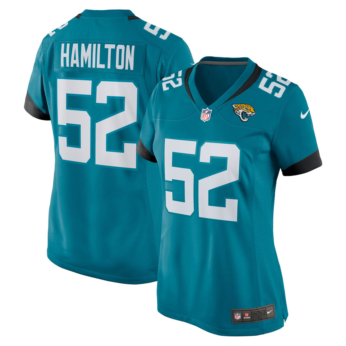 Davon Hamilton Jacksonville Jaguars teal jersey